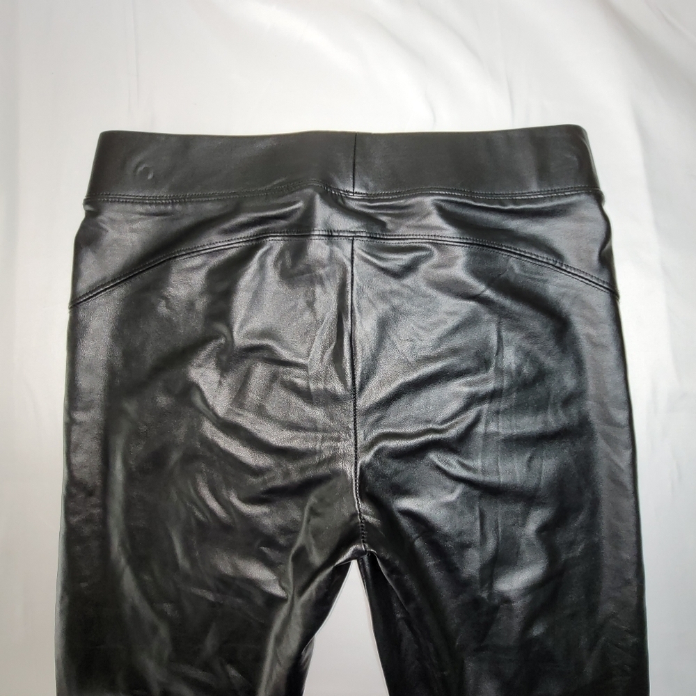 Fashion Nova Black Pleather Skinny Pants Women's Size Large - Picture 4 of 12